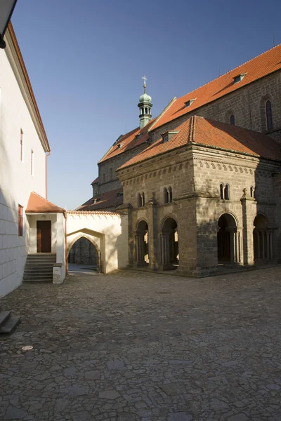 Antigua judería y basílica en Trebic — Foto de Stock