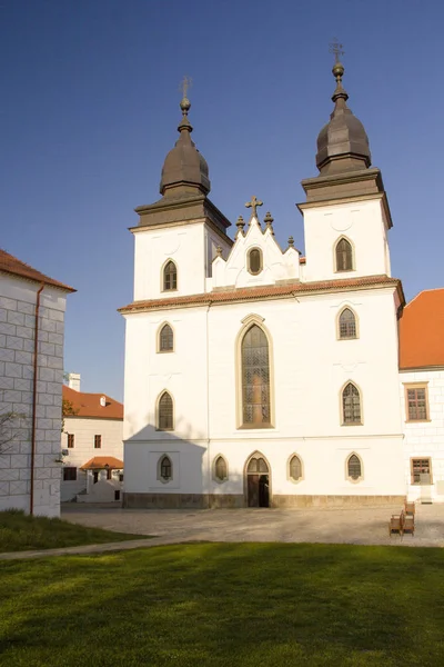 Antigua judería y basílica en Trebic — Foto de Stock