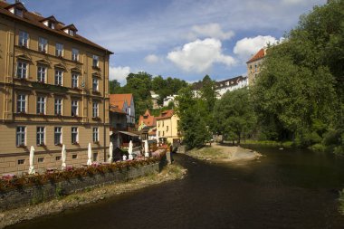 Çek Cumhuriyeti Cesky Krumlov 'un tarihi merkezi