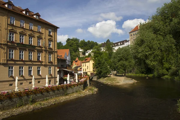 Çek Cumhuriyeti Cesky Krumlov 'un tarihi merkezi