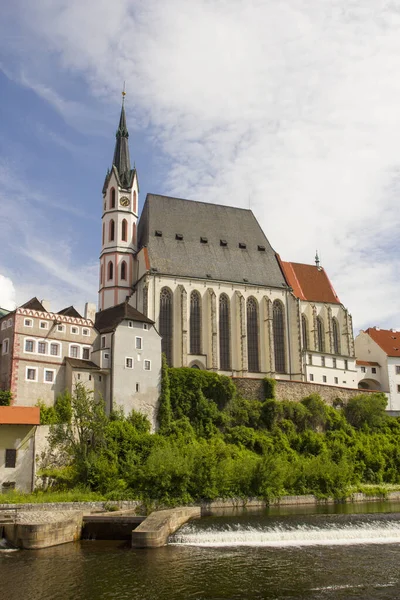 Centro histórico de Cesky Krumlov, República Checa — Foto de Stock