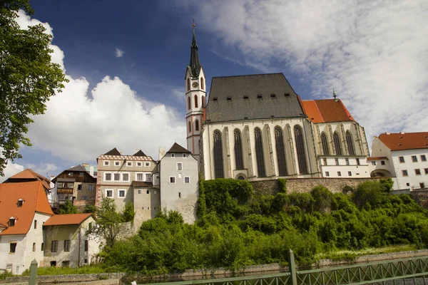 Centro histórico de Cesky Krumlov, República Checa — Foto de Stock