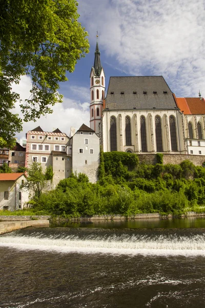 Centro histórico de Cesky Krumlov, República Checa — Foto de Stock