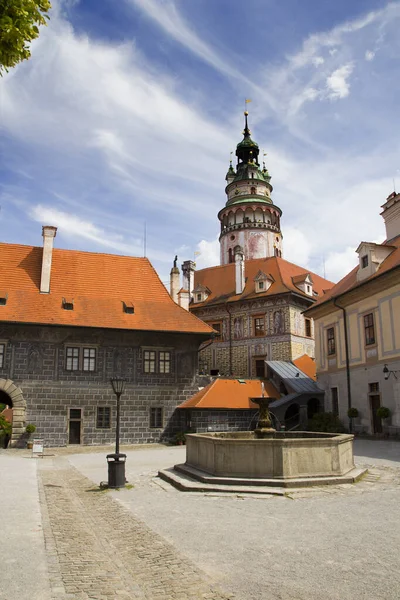 Исторический центр Чески Крумлов, Чехия — стоковое фото