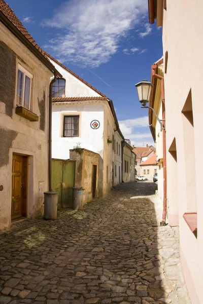 Jewish quarter and Basilica of St. Procopius in Trebic, World cultural heritage UNESCO ロイヤリティフリーのストック画像