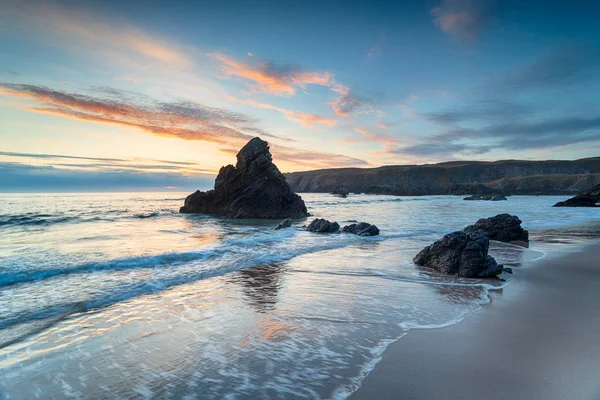 Atemberaubender Sonnenaufgang Über Der Sango Bay Der Küste Schottlands — Stockfoto