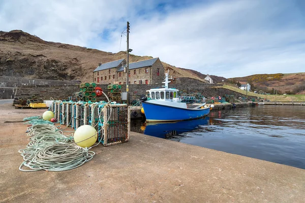 Fishing Boats Harbour Lybster East Coast Scotland — Stock Photo, Image