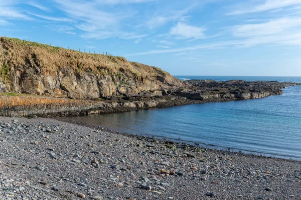 Stranden Vid Staxigoe Nära Veken Skottland — Stockfoto