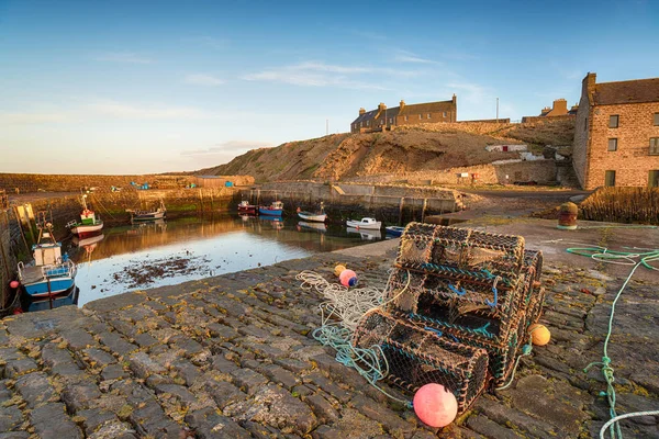 Fishing Boats Harbour Keiss Caithness East Coast Scotland — Stock Photo, Image