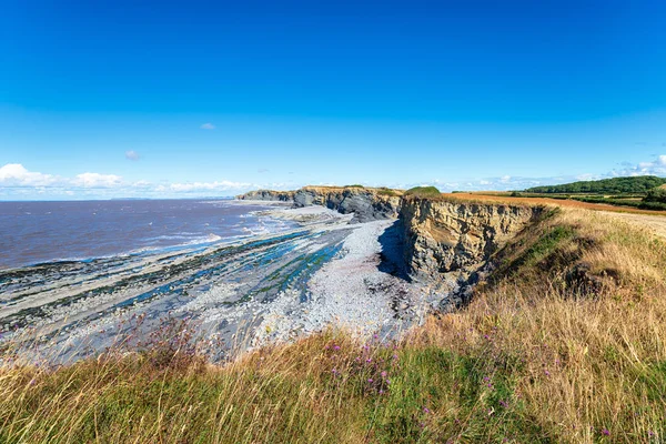 Praia Falésias Kilve Costa Somerset — Fotografia de Stock