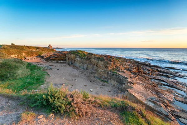 Strandon Howick Northumberland Néz Régi Fürdő Ház — Stock Fotó