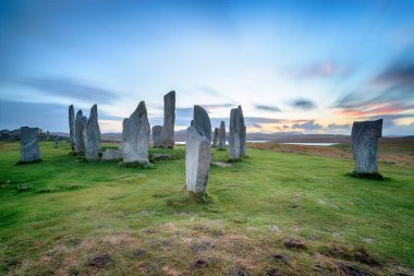 The Callanish stone circle on the Isle of Lewis in Scotland clipart