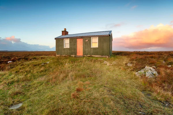 Une Cabane Gainante Sur Lande Île Lewis Dans Les Hébrides — Photo