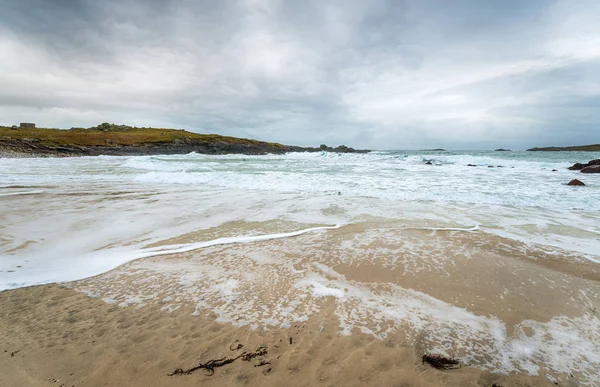 Stormy Day Mealista Beach Uig West Coast Isle Lewis Outer — Stock Photo, Image