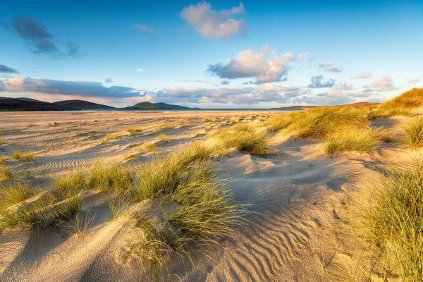 Den Vackra Stranden Och Sanddynerna Luskentyre Den Isle Harris Skottland — Stockfoto