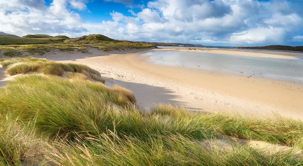 Der Strand Und Die Sanddünen Ardroil Der Nähe Von Uig — Stockfoto
