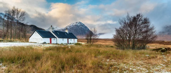 Una Vista Panorámica Casa Campo Blackrock Glencoe Las Highlands Escocia — Foto de Stock