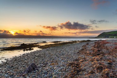Sunset on the Isle of Arran clipart