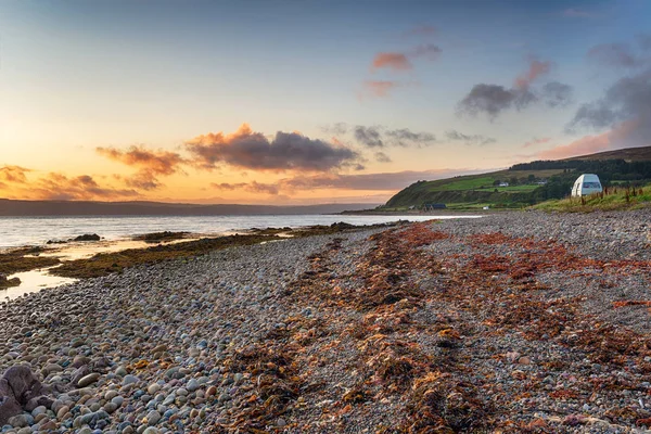 Vacker solnedgång över Machrie Bay — Stockfoto