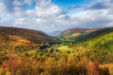 Looking out over Corrieshalloch Gorge near Ullapool  clipart