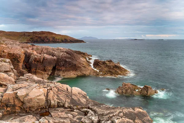 Die Wilde Und Zerklüftete Küste Der Isle Harris Bei Hushinish — Stockfoto