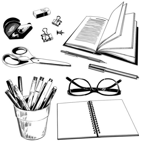 Okul ve ofis kağıtları.