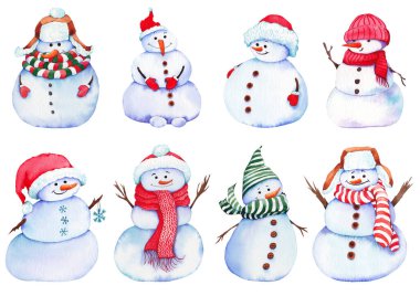 Bir çift şirin kardan adam..