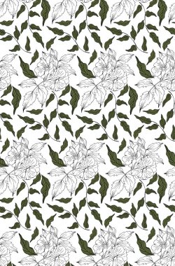 Rosa canina ile vektör dikişsiz desen