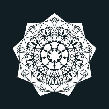 Hint mandala süsleme tasarımı.