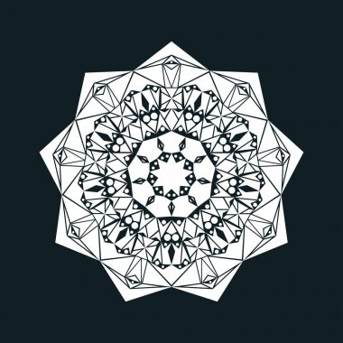 Hint mandala süsleme tasarımı.