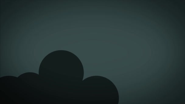 Ракета Летит Небе Концепция Запуска Анимация Плоского Космического Корабля — стоковое видео