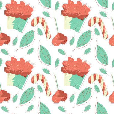 İnanılmaz dondurma dikişsiz desen