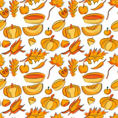 Muhteşem parlak, kusursuz şükran günü şablonu.