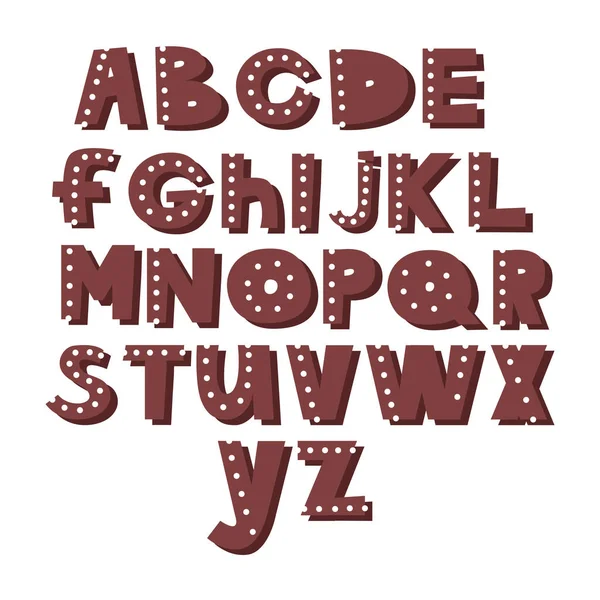 Детский латинский алфавит — стоковый вектор