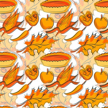 Muhteşem parlak, kusursuz şükran günü şablonu.