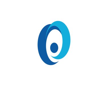 dalga logo simge şablonu 