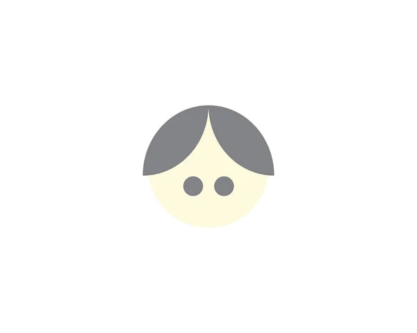 Πρόσωπο Logo Εικονίδιο Προτύπου — Διανυσματικό Αρχείο