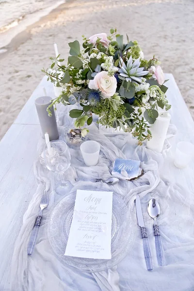 Wedding Table Seashor — Stock Photo, Image