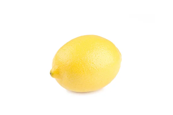 Один Лимон Изолирован Белом Фоне Тропические Фрукты — стоковое фото