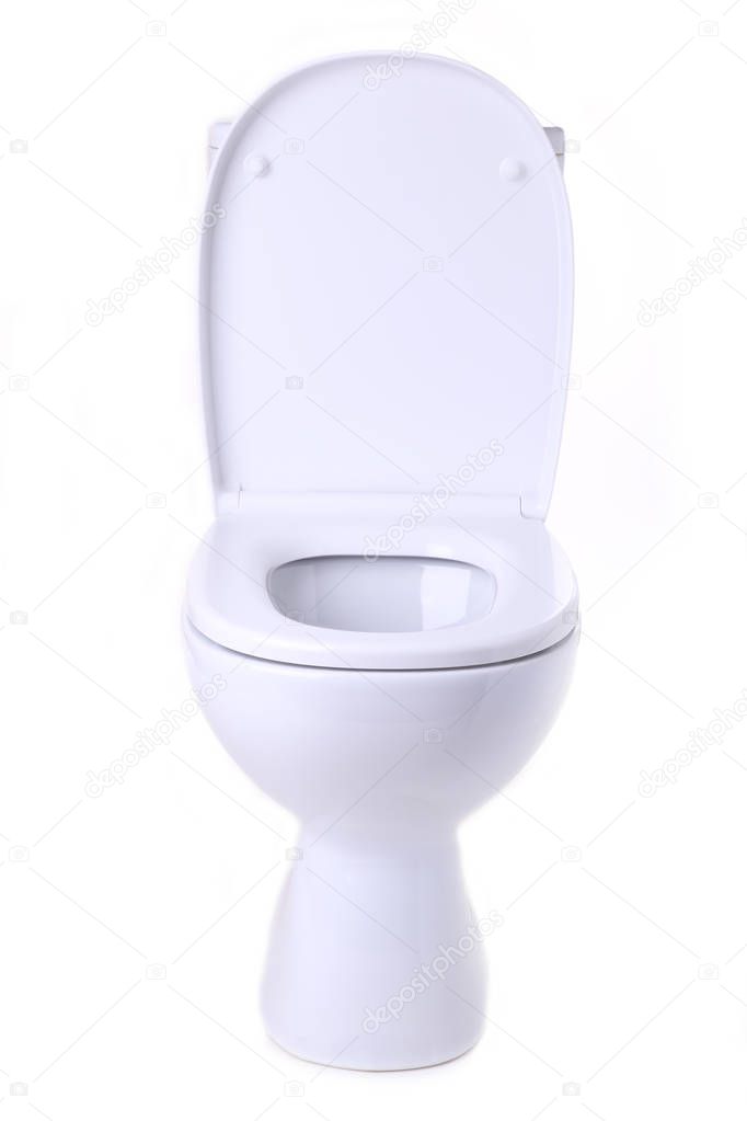 Toilet bowl isolated on a white background