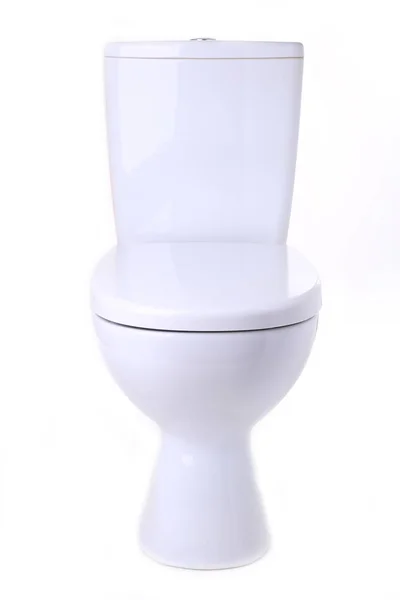 Toilettenschüssel Isoliert Auf Weißem Hintergrund — Stockfoto