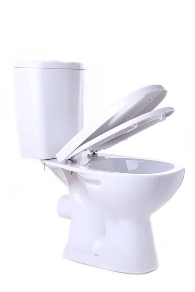 Toilet Kom Geïsoleerd Een Witte Achtergrond — Stockfoto