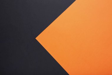 Arka plan için siyah ve turuncu pastel kağıt rengi