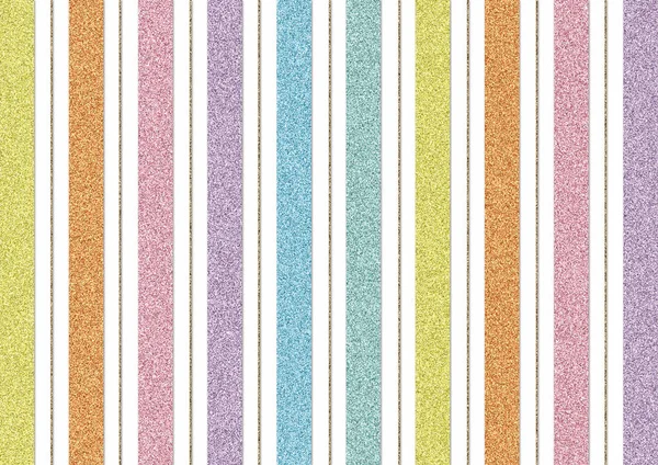 Rainbow Glitter Proužek Textury Pozadí Multicolr Glitter Pozadí Zářící Tapety — Stock fotografie