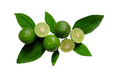 Kireç ve beyaz arka plan üzerinde ayarlama izni