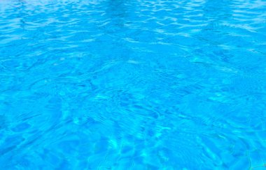 Yüzme havuzu arka planda Mavi su dalgalanma yansıması, Re