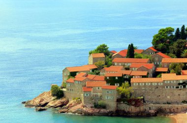 Sveti stefan Adası Deniz Karadağ '