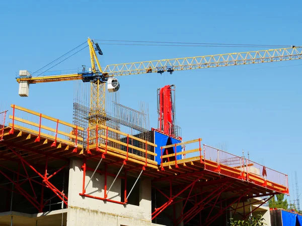 Scaffolding Construction Site Crane Building Royalty Free Stock Images