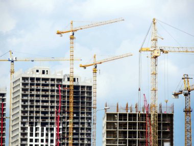 İnşaat alanı geçmişi. İnşaat alanında çalış. Hoi!