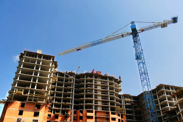 Construção de um complexo hoteleiro de vários andares. Local de construção Fotografia De Stock